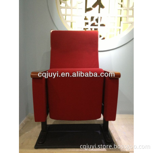 Chinese cheap indoor beautiful theater wooden folding chair JY-996T